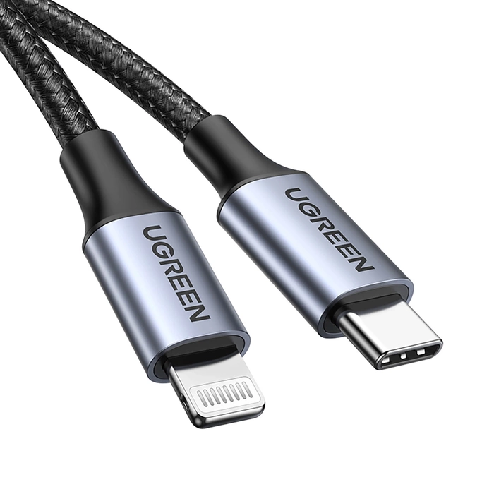 Cable Lightning a USB-C UGREEN PD 3A US304, 1,5m