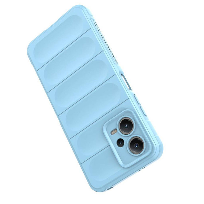 Custodia Magic Shield per Xiaomi Redmi Note 12 5G / Poco X5 5G Custodia flessibile per armatura blu chiaro