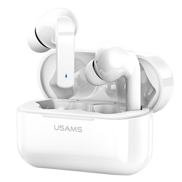 USAMS Cuffie Bluetooth 5.0 TWS LY serie ANC wireless bianco/bianco BHULY06