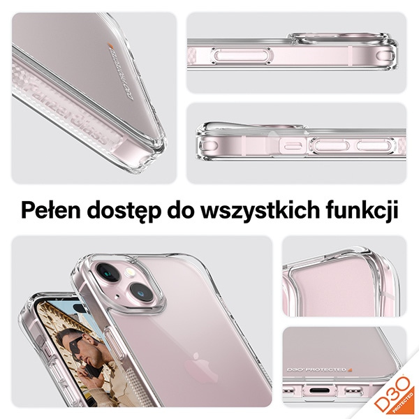 PanzerGlass Bundle 3in1 iPhone 15 6.1"D3O Hardcase + Screen Protector UWF+ Lens 1136+1172+2809