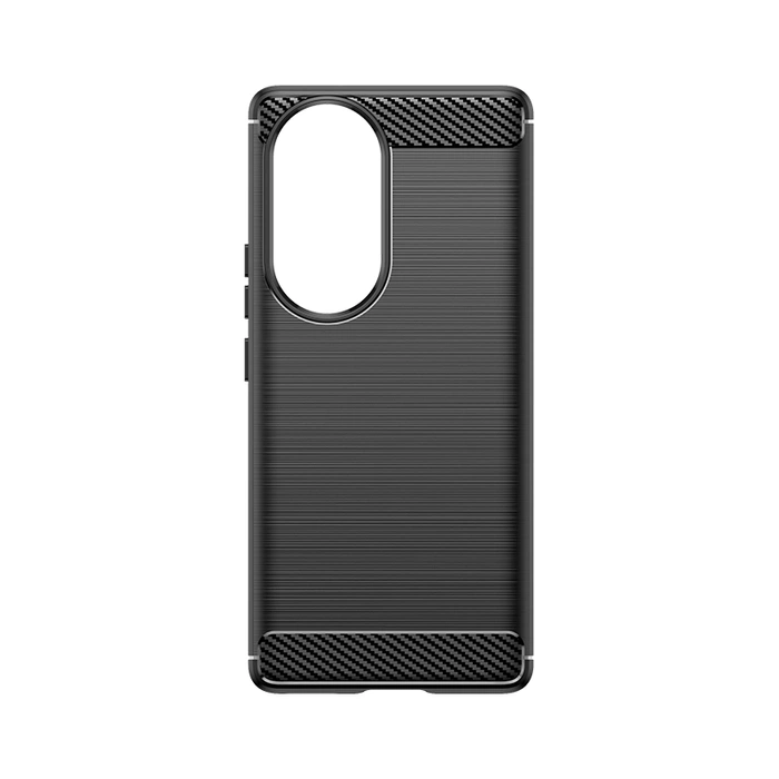 Coque en silicone Carbon Case pour Honor 90 - noire