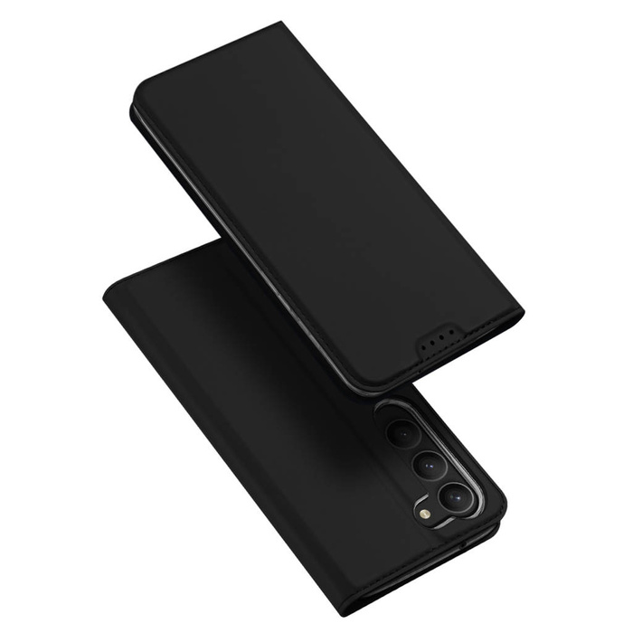 Coque Dux Ducis Skin Pro pour Samsung Galaxy S23 Flip Cover Card Wallet Stand Noir