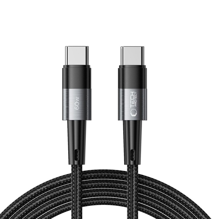 TECH-PROTECT ULTRABOOST TYPE-C KÁBEL PD60W/3A 200CM SIVÝ