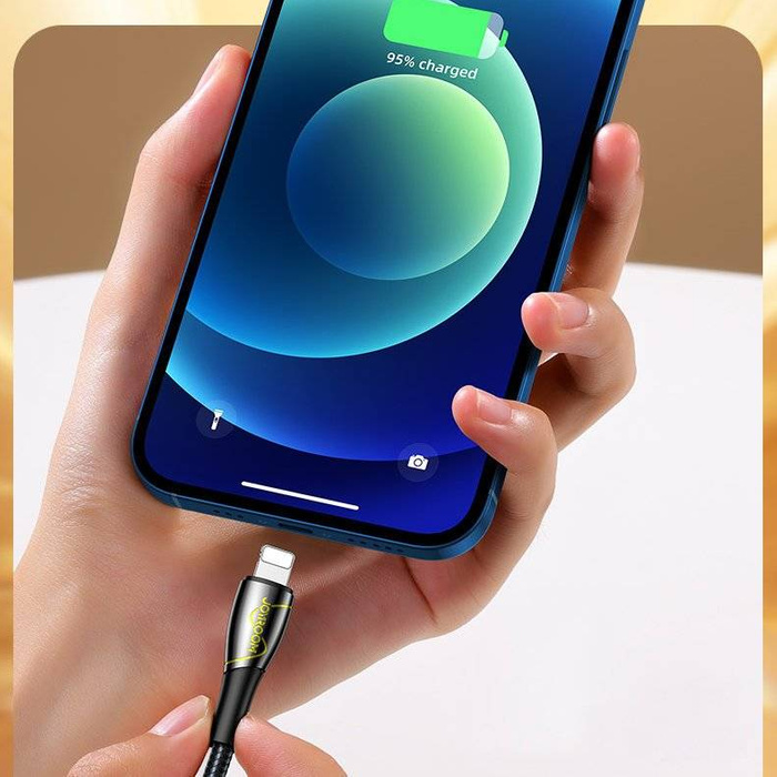 Joyroom serie Mermaid USB - Cavo Lightning 2,4A 2m nero (S-2030K6)