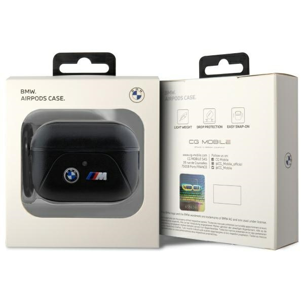BMW BMAP222PVTK AirPods Pro 2 (2022/2023) funda negro/negro Línea curva