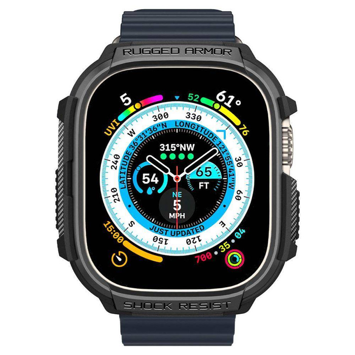 Spigen Rugged Armor Apple Watch ULTRA (49 MM) MATTE NOIR