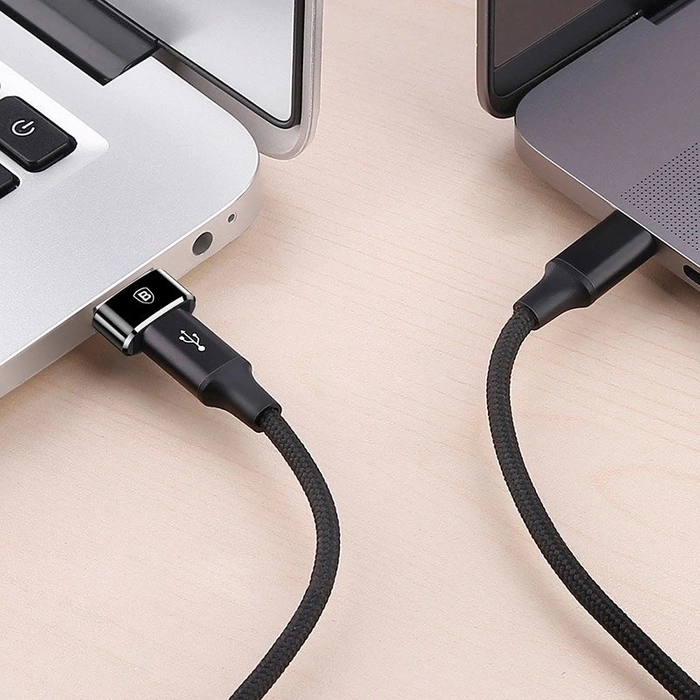 Baseus Adapter von USB Type-C auf USB Kabel Splitter schwarz (CAAOTG-01)