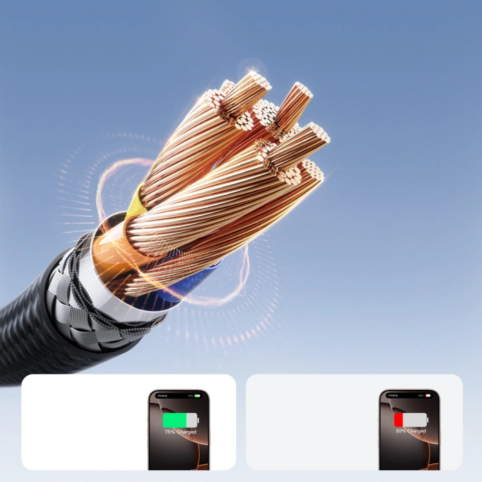 Joyroom S-A28 Flash Series 60W USB-C - USB-C Kabel 1m - schwarz