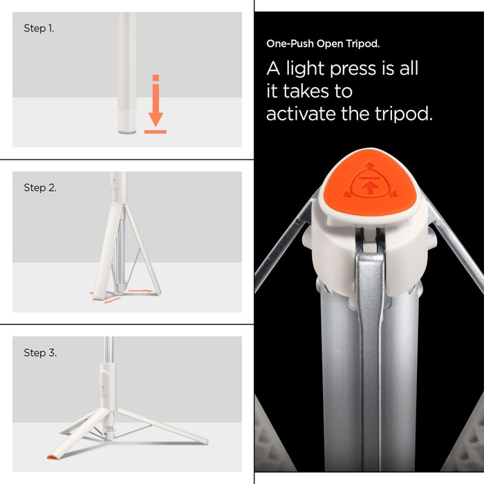 SPIGEN S541W BLUETOOTH SELFIE STICK TRIPOD DUNE BEIGE