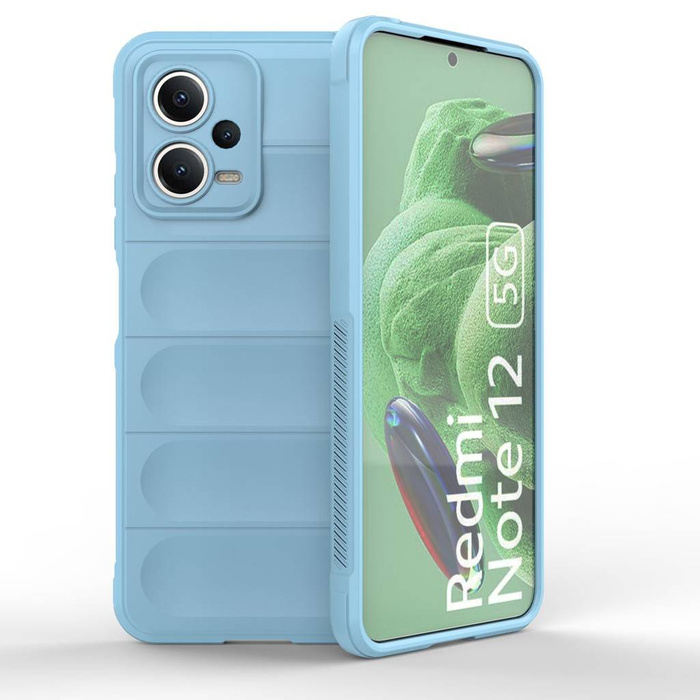 Housse Etui Magic Shield pour Xiaomi Redmi Note 12 5G / Poco X5 5G Housse Armure Flexible Bleu Clair