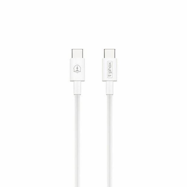 CABLE T-PHOX GLARY TIPO-C - TIPO-C BLANCO 1M ; 3A ; 60W