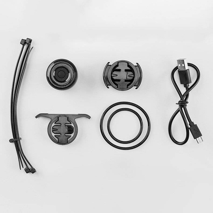 Lampe LED de vélo arrière Wozinsky charge micro USB lumière rouge 5 modes de travail noir (WRBLB2)