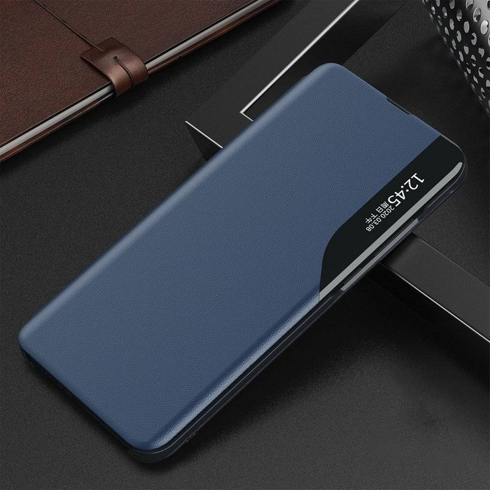 Eco Leather View Case booktype case schutzhülle aufklappbare hülle Samsung Galaxy A52s 5G / A52 5G / A52 4G blau