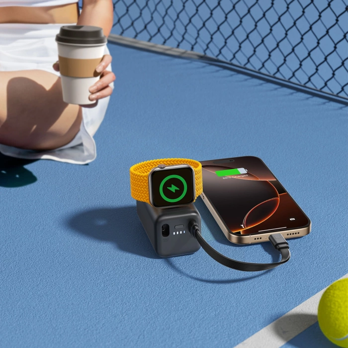 Joyroom JR-W13 5000 mAh Powerbank für Smartwatches – Schwarz