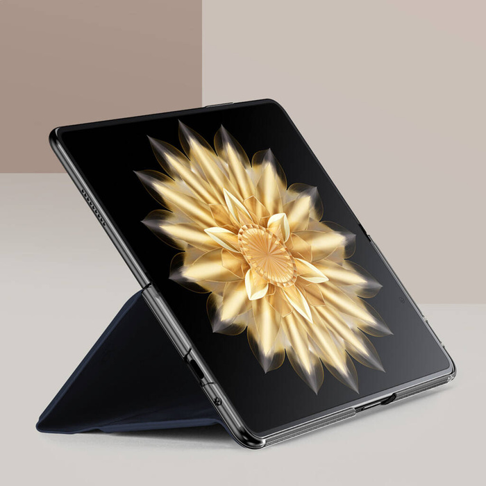 Funda de cuero Dux Ducis Bril con soporte y billetera para Honor Magic VS - azul