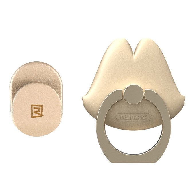 Remax Lips Ring support de téléphone en or