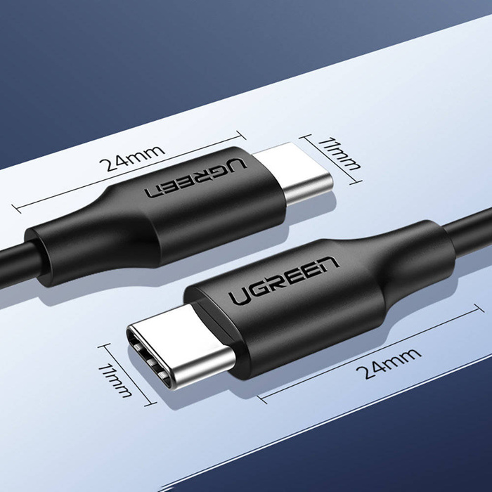 Ugreen câble USB Type C pour la charge et le transfert de données 3A 3m noir (US286)
