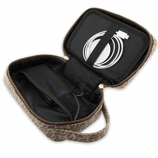 Sac Guess GUHBHGCFSEW Marron/Marron GCube Stripe Organiser