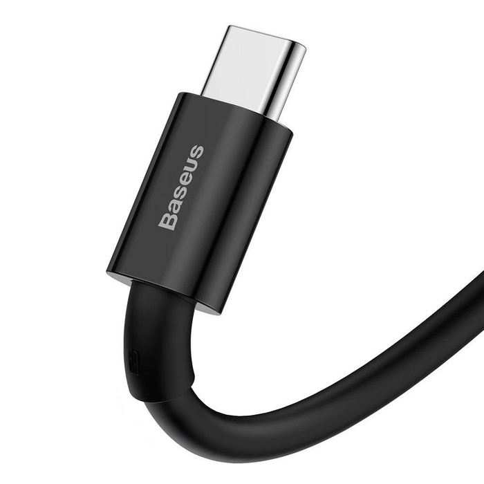 Baseus Superior USB - Cavo dati a ricarica rapida USB tipo C 66 W (11 V / 6 A) Huawei SuperCharge SCP 1 m nero (CATYS-01)