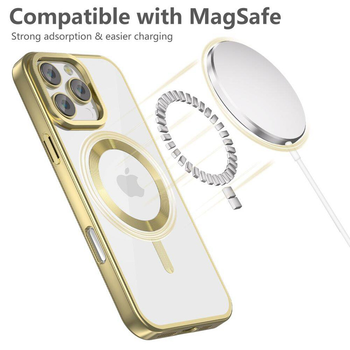 ETUI TECH-PROTECT MAGFLEX MAGSAFE IPHONE 16 PRO SATIN GOLD