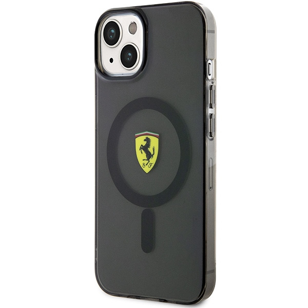 Cover Ferrari FEHMP14SURKK iPhone 14 6,1" nero/nero durocase traslucido MagSafe Case
