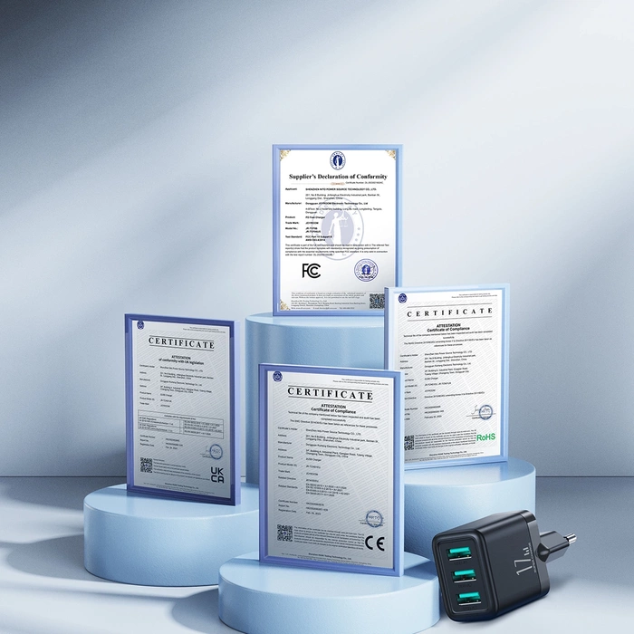 Joyroom JR-TCN02 3xUSB-A 12W 3,4A Netzladegerät - Schwarz