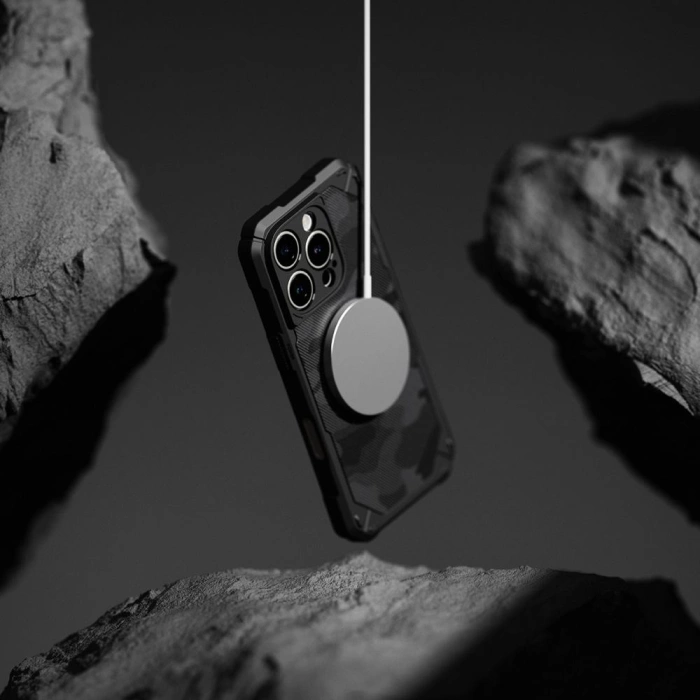 ETUI RINGKE RUGGED GEAR MAGNETIC MAGSAFE IPHONE 16 PRO MAX CAMO BLACK