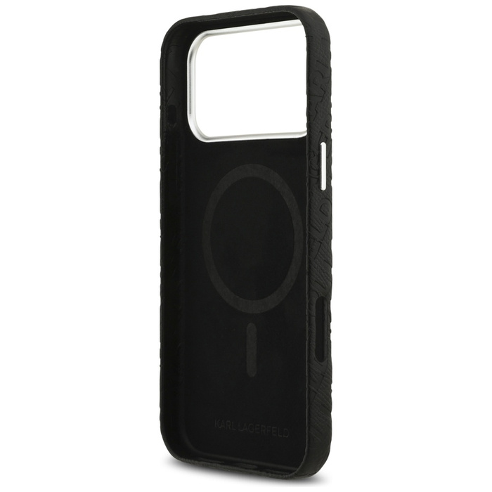 Etui Karl Lagerfeld FW Stamped Karl      MagSafe do iPhone 17 Pro Max czarny