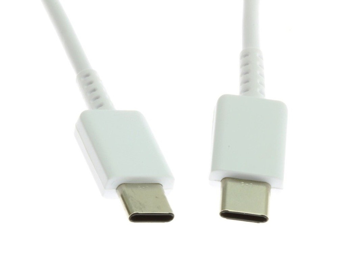 Original SAMSUNG EP-TA800 Superschnelllade- und USB-C-Kabel weiß
