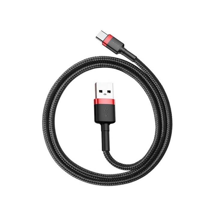 Cavo USB-C Baseus Cafule 2A 2m rosso/nero