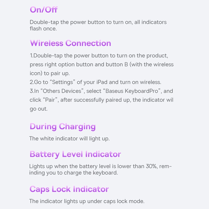 Custodia magnetica Baseus Brilliance tastiera wireless con display iPad Pro 11'' (2018/2020/2021) / iPad Air 4 10.9'' / iPad Air 5 10.9'' / iPad 10 10.9'' (2022) grigio