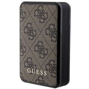 Guess Powerbank 18W GUPB10DP4GEGW 10000mAh braun/braun 4G Leder Metall Logo