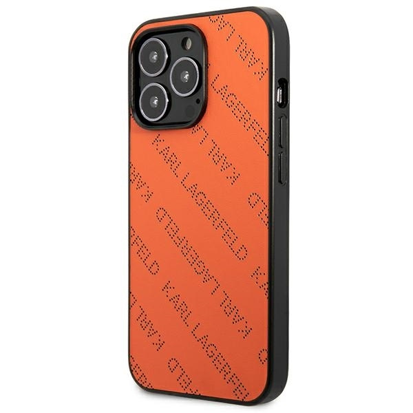 Karl Lagerfeld KLHCP13XPTLO iPhone 13 Pro Max 6.7" hardcase orange/orange Perforated Allover