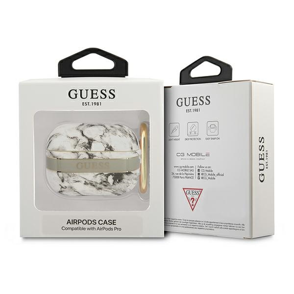 Case GUESS Apple AirPods Pro Cover Marble Strap Collection Grey Case