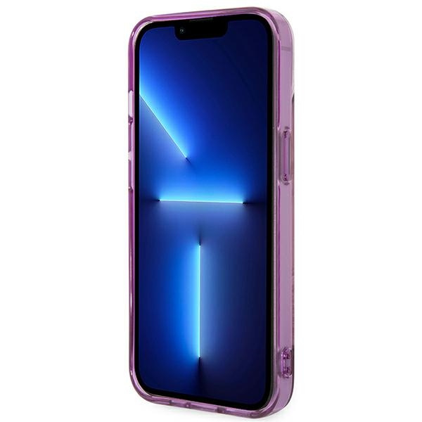 Guess GUHCP14MHGJGHP iPhone 14 Plus 6,7" rosa/rosa hartcase Jungle Kollektion