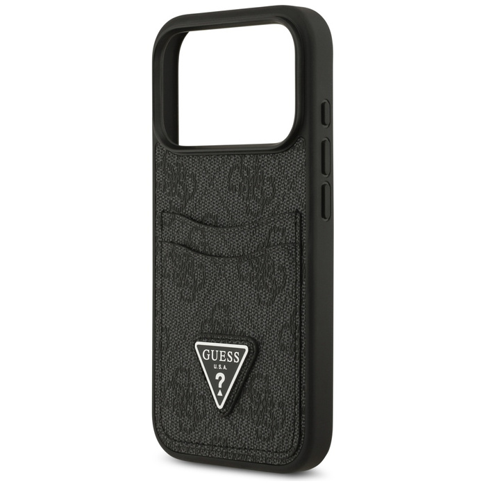 Etui Guess 4G Double Card Triangle do    iPhone 17 Pro czarny