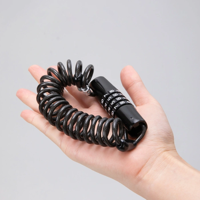 Blokada rowerowa Wozinsky WBN-01R na rower kask wodoodporna na szyfr 4-cyfrowy - czarny