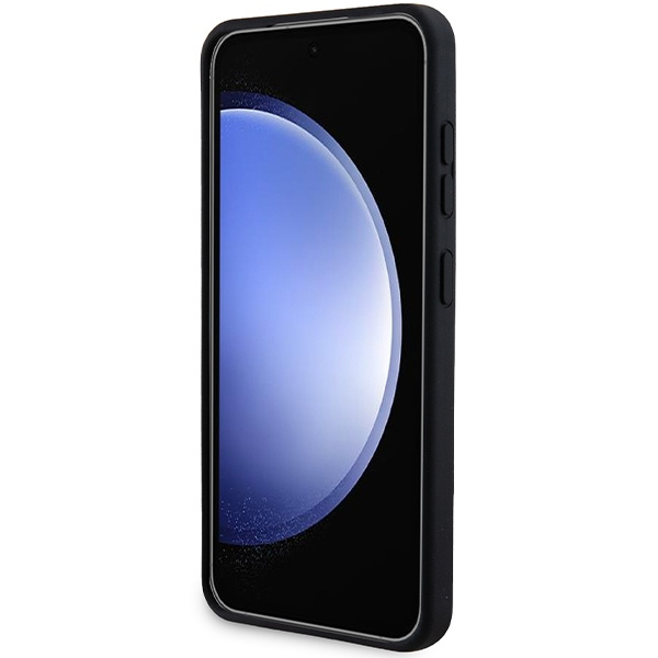 Coque BMW BMHMS24S23SROK Galaxy S24 S921 noir/noir durcase M Bague silicone imprimée MagSafe Case