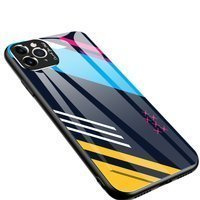 Barevné sklo Case pouzdro kryt překryvný glasses tvrzené sklo s krytem fotoaparátu iPhone 11 Pro Max vzor 2