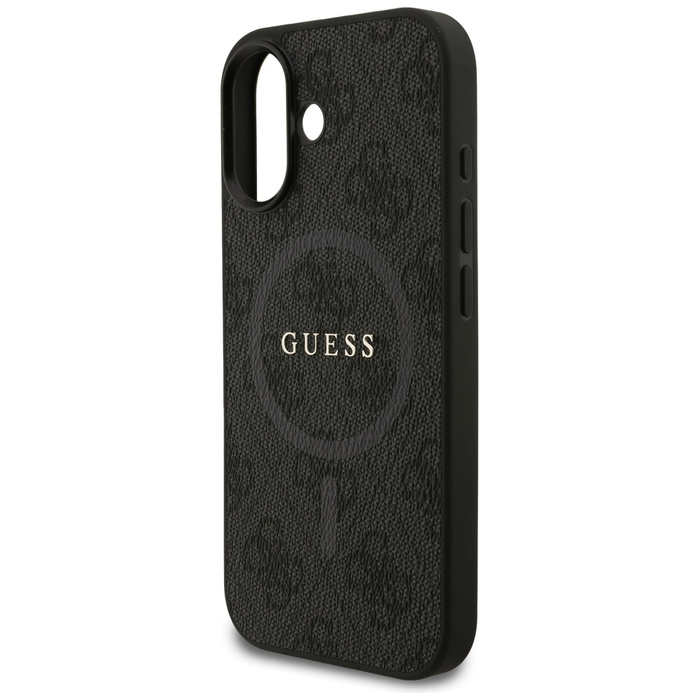 Etui Guess 4G Ring Classic Logo MagSafe  do iPhone 17 czarny