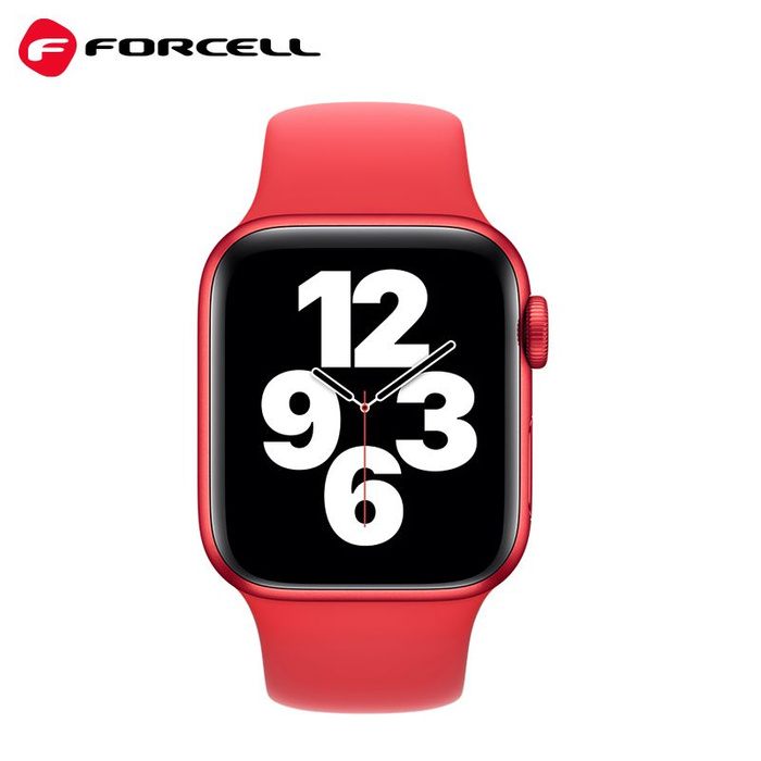 FORCELL F-DESIGN FA01 pasek do APPLE Watch 38 / 40 / 41 mm czerwony