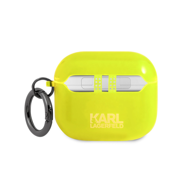 Cover KARL LAGERFELD Apple AirPods 3 Choupette Custodia gialla