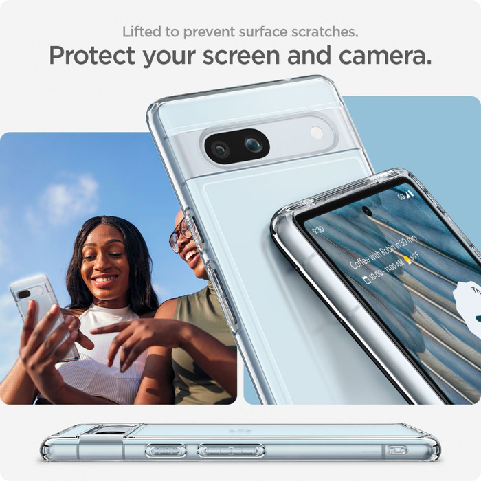 Coque Coque Spigen Ultra Hybrid Google Pixel 7A Crystal Clear Case Case