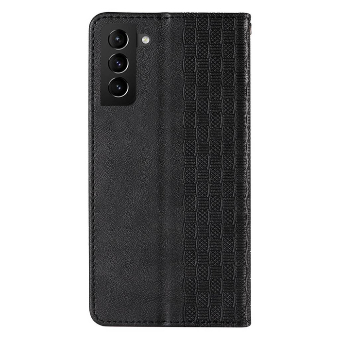 Estuche con correa magnética para Samsung Galaxy S22 Ultra Pouch Wallet + Mini Lanyard Pendant Black