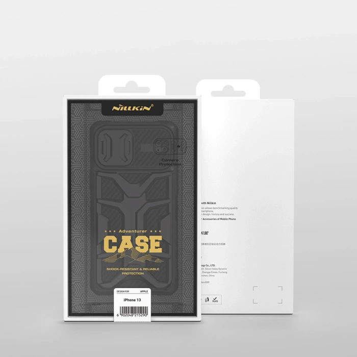 Etui Nillkin Adventurer Case etui do iPhone 13 Pro pancerny pokrowiec z osłoną na aparat czerwony