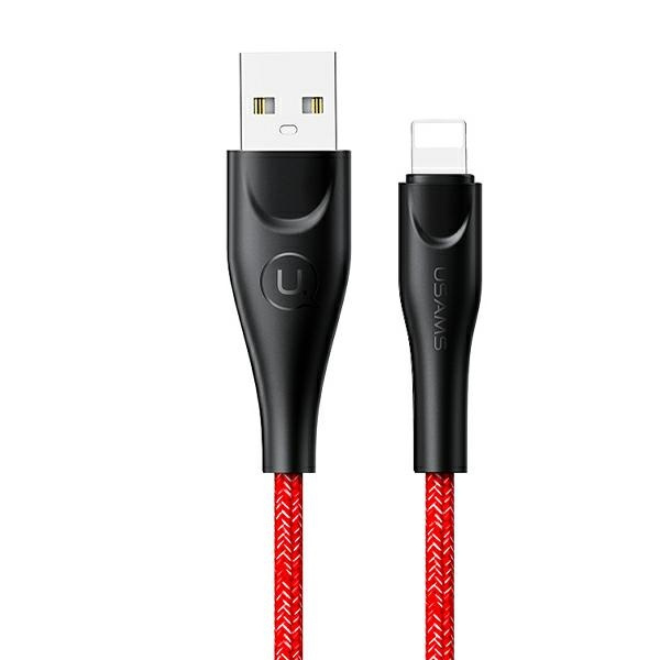 USAMS Cable braided U41 Lightning Fast Charge 3m red/red SJ397USB02 (US-SJ397)
