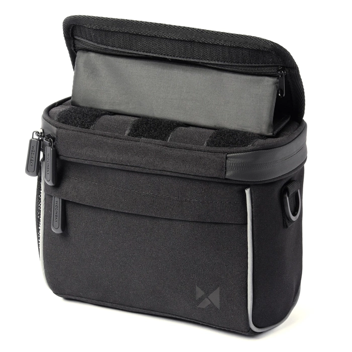 Wozinsky bicycle handlebar bag bike shoulder bag black (WBHBB-01)