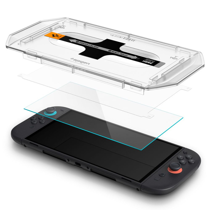 CRISTAL TEMPLADO SPIGEN GLAS.TR "EZ FIT" 2-PACK NINTENDO SWITCH 2 CLEAR