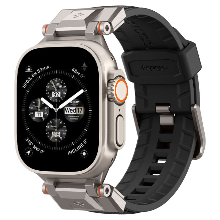 Řemínek Spigen DURAPRO Armor Apple Watch 4 / 5 / 6 / 7 / 8 / SE / ULTRA (42 / 44 / 45 / 49 MM) ČERNÝ