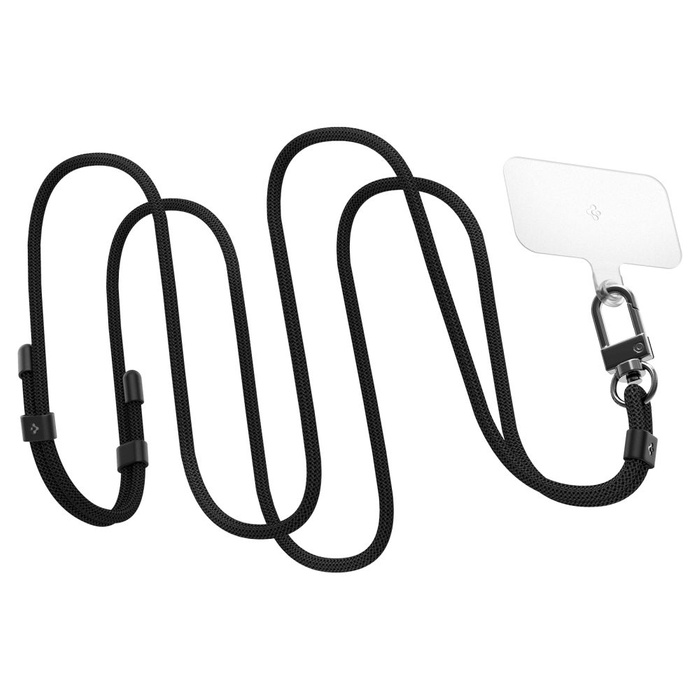 Spigen JUEGO DE CORREAS UNIVERSAL BANDOLERA Y DE MUÑECA NEGRO